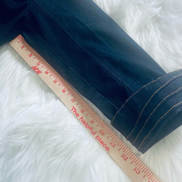 Joan Rivers Sz XS Dark Denim Cuffed 3/4 Sleeve Women’s Jacket - Picture 7 of 9